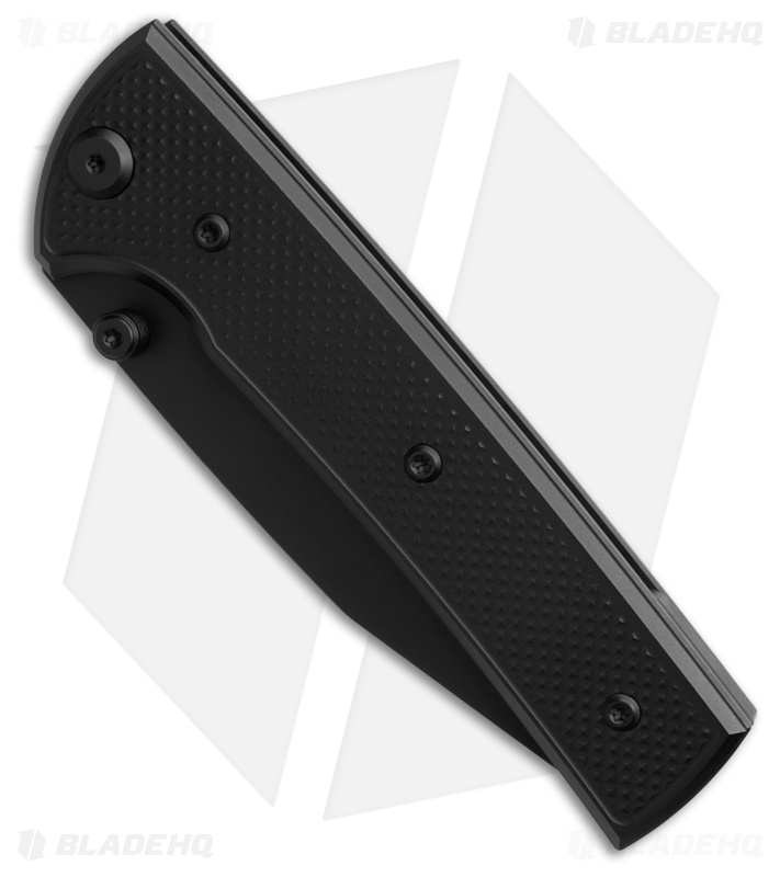 Chaves Knives Blue Label Scapegoat 229 Knife Knurled PVD Al/Black Ti (3.6" PVD)