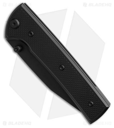 Chaves Knives Blue Label Scapegoat 229 Knife Knurled PVD Al/Black Ti (3.6" PVD)