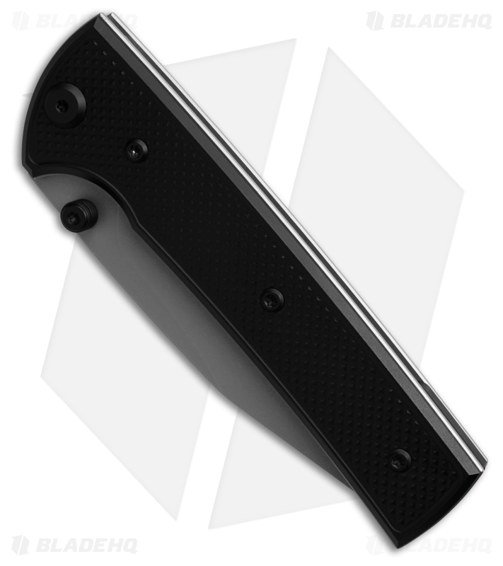 Chaves Knives Blue Label Scapegoat 229 Knife Knurled PVD Al/Black Ti (4" SW)