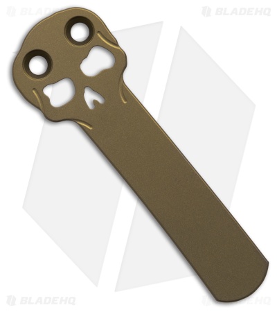 Chaves Knives Blue Label Scapegoat 229 Knife Knurled PVD Al/Bronze Ti (4" PVD)