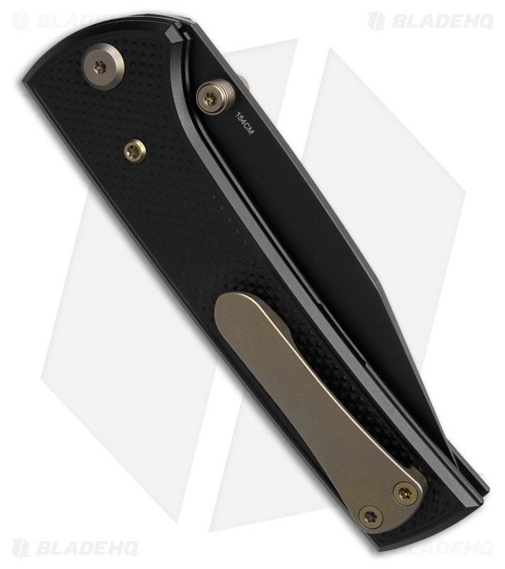 Chaves Knives Blue Label Scapegoat 229 Knife Knurled PVD Al/Bronze Ti (4" PVD)