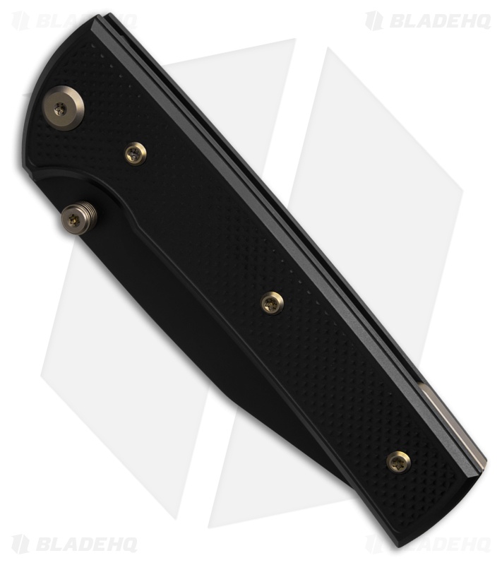 Chaves Knives Blue Label Scapegoat 229 Knife Knurled PVD Al/Bronze Ti (4" PVD)