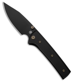 Chaves Knives Blue Label Scapegoat 229 Knife Knurled PVD Al/Bronze Ti (4" PVD)