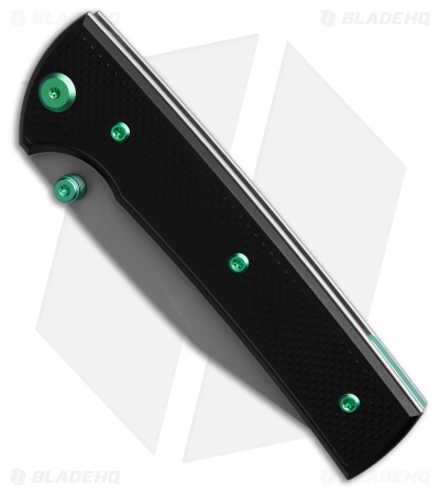 Chaves Knives Blue Label Scapegoat 229 Knife Knurled PVD Al/Green Ti (3.6" SW)