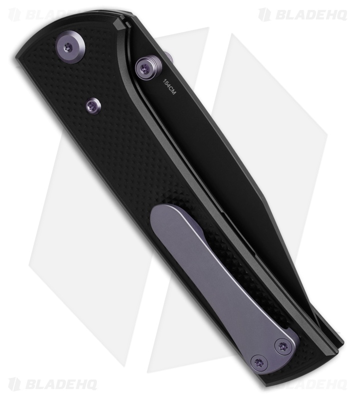 Chaves Knives Blue Label Scapegoat 229 Knife Knurled PVD Al/Purple Ti (4" PVD)