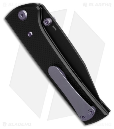 Chaves Knives Blue Label Scapegoat 229 Knife Knurled PVD Al/Purple Ti (4" PVD)