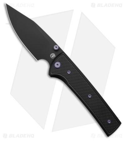 Chaves Knives Blue Label Scapegoat 229 Knife Knurled PVD Al/Purple Ti (4" PVD)