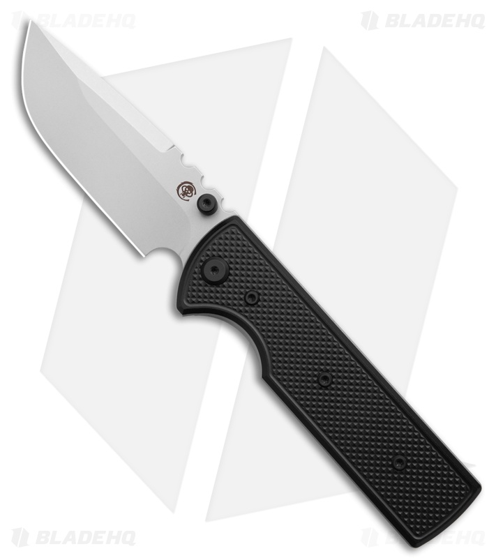 Chaves Knives NTAK Blue Label DP Knife Knurled Al/Black Ti (3.6" SW)