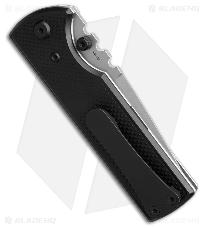 Chaves Knives NTAK Blue Label DP Knife Knurled Al/Black Ti (3.6" SW)