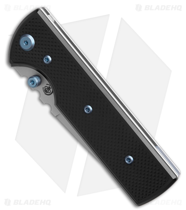 Chaves Knives NTAK Blue Label DP Knife Knurled Al/Blue Ti (3.6" SW)