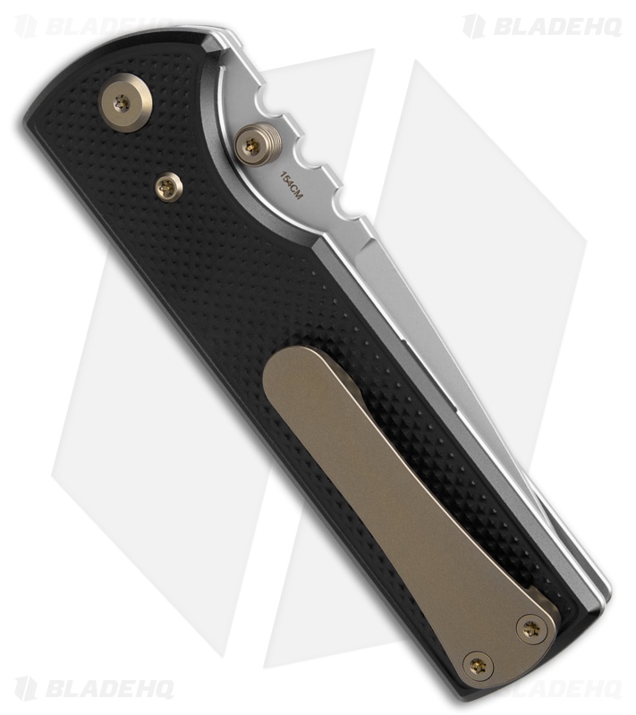 Chaves Knives NTAK Blue Label DP Knife Knurled Al/Bronze Ti (3.6" SW)