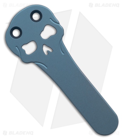Chaves Knives Blue Label Liberation Street DP Knife Knurled Al/Blue Ti (3.1" SW)