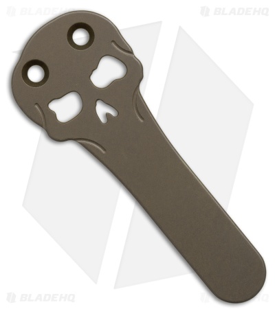 Chaves Knives NTAK Blue Label DP Knife Knurled Black Al/Bronze Ti (3.6" Black)