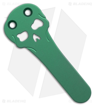 Chaves Knives NTAK Blue Label DP Knife Knurled Al/Green Ti (3.6" SW)