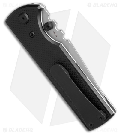 Chaves Knives NTAK Blue Label Tanto Knife Knurled Al/Black Ti (3.6" SW)