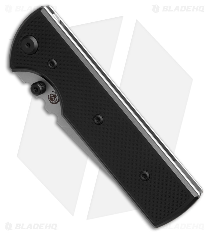 Chaves Knives NTAK Blue Label Tanto Knife Knurled Al/Black Ti (3.6" SW)