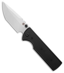 Chaves Knives NTAK Blue Label Tanto Knife Knurled Al/Black Ti (3.6" SW)