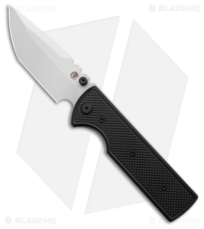 Chaves Knives NTAK Blue Label Tanto Knife Knurled Al/Black Ti (3.6" SW)