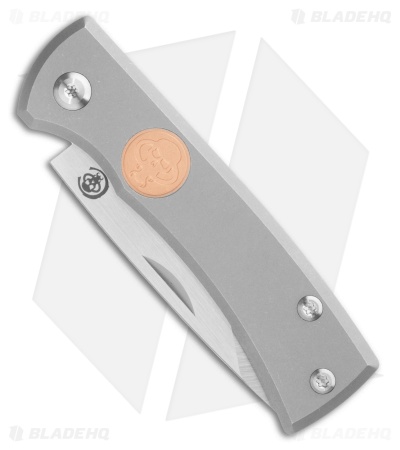 Chaves Knives Redencion Slip Joint Knife Gray Titanium (2.25" Satin)