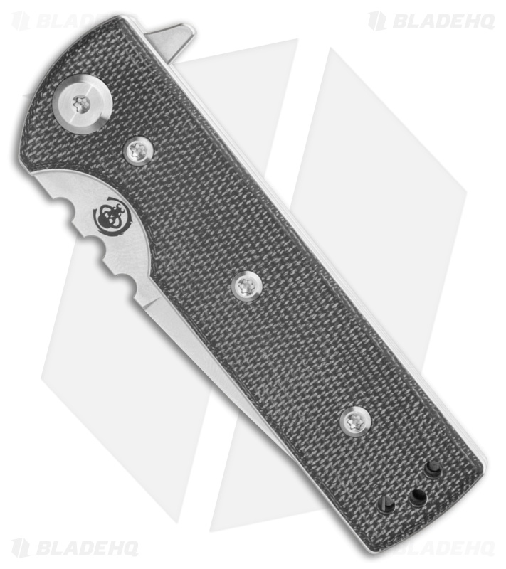 Chaves T.A.K. Black Micarta Drop Point Satin ELMAX