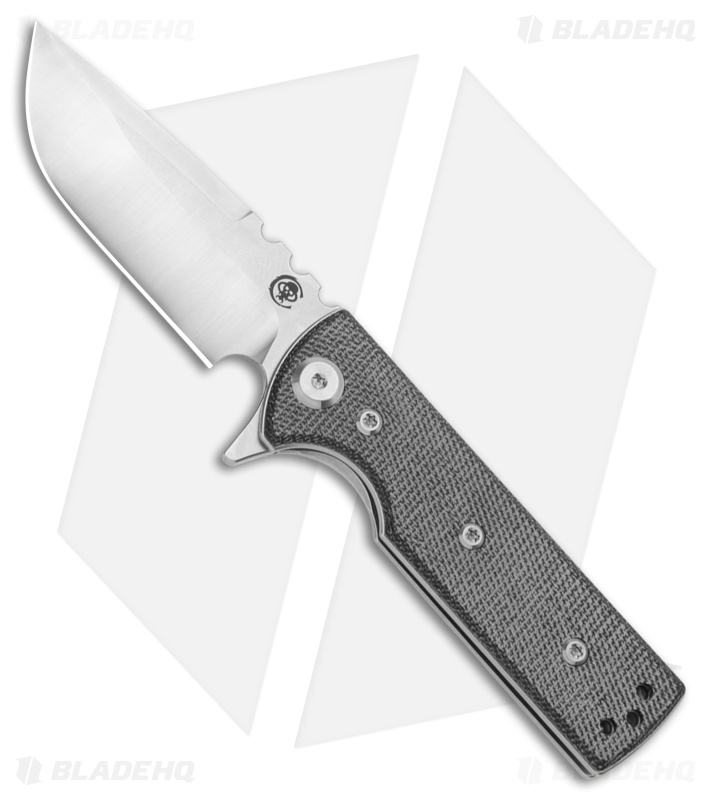 Chaves T.A.K. Black Micarta Drop Point Satin ELMAX