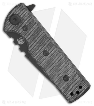 Chaves T.A.K. Blue Label Liner Lock Knife Black Micarta (2.75" Black)