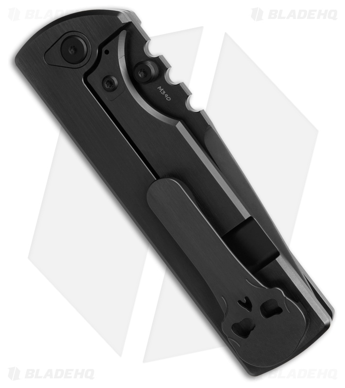 Chaves N.T.A.K Drop Point Integral Magnetic Knife Black Ti (3.62" Black PVD)