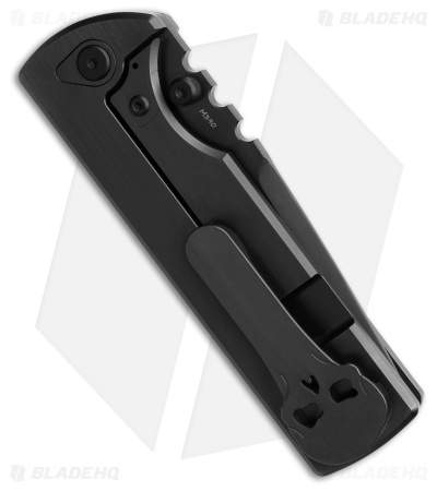 Chaves N.T.A.K Drop Point Integral Magnetic Knife Black Ti (3.62" Black PVD)