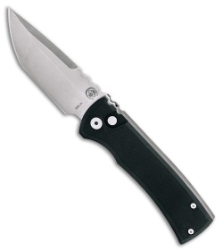 Chaves Knives Redencion Automatic Knife Black Spiral Stipple Aluminum (3.4" SW)