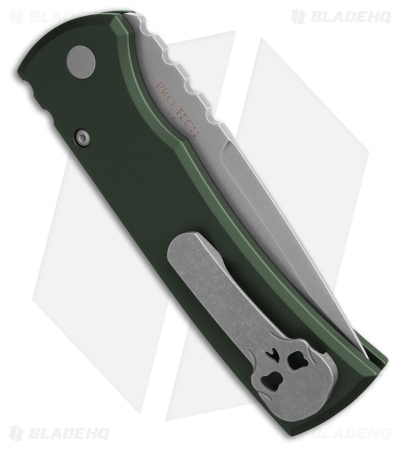 Chaves Knives Redencion Automatic Knife Green Aluminum (3.4" SW)