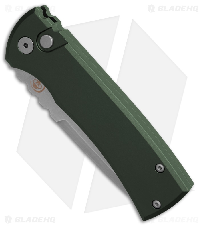 Chaves Knives Redencion Automatic Knife Green Aluminum (3.4" SW)