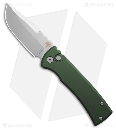 Chaves Knives Redencion Automatic Knife Green Aluminum (3.4" SW)