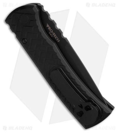 Chaves Knives Redencion Automatic Knife Tread Black Aluminum (3.4" Black)