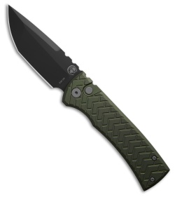 Chaves Knives Redencion Automatic Knife Tread Green Aluminum (3.4&quot; Black) | 231848