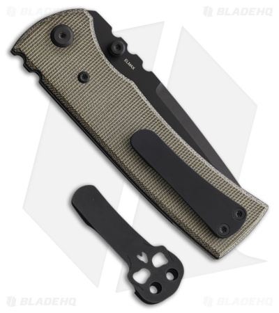 Chaves Redencion 229 Blue Label Tanto Knife Green Micarta (3.5" Black PVD)
