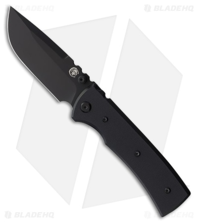 Chaves Redencion 229 Blue Label Drop Point Knife Black G-10 (3.5" Black PVD)