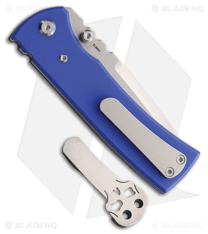 Chaves Knives Redencion 229 Drop Point Knife Blue G-10 (3.5" Satin)