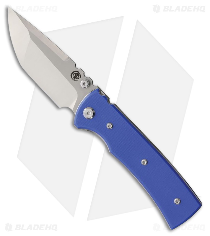 Chaves Knives Redencion 229 Tanto Knife Blue G-10 (3.5" Satin)