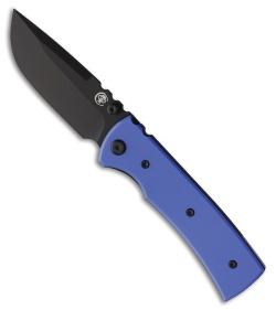 Chaves Redencion 229 Blue Label Drop Point Knife Blue G-10 (3.5" Black PVD)