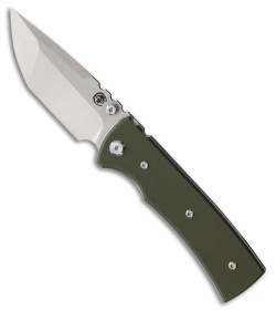 Chaves Knives Redencion 229 Tanto Knife OD Green G-10 (3.5" Satin)