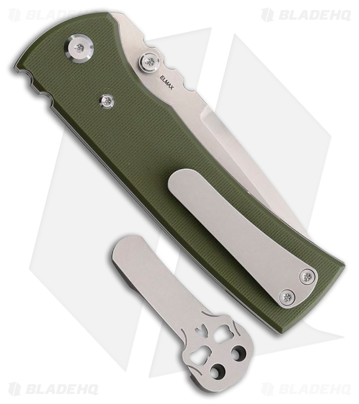 Chaves Knives Redencion 229 Tanto Knife OD Green G-10 (3.5" Satin)