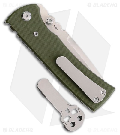 Chaves Knives Redencion 229 Tanto Knife OD Green G-10 (3.5" Satin)