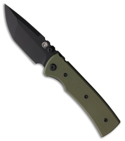 Chaves Redencion 229 Blue Label Tanto Knife OD Green G-10 (3.5" Black PVD)