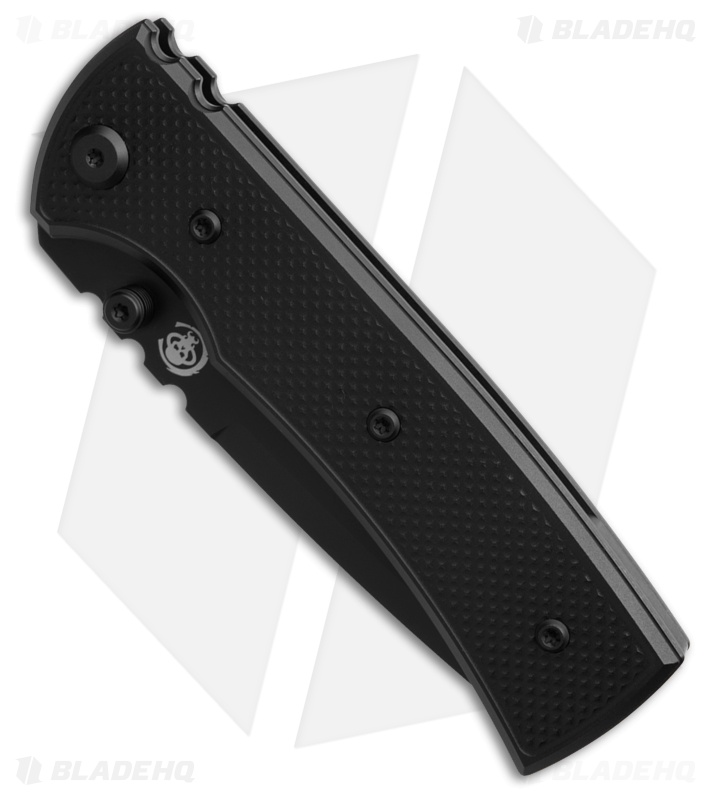 Chaves Redencion 229 Blue Label DP Knife Black Knurled Al/Black Ti (3.6" PVD)