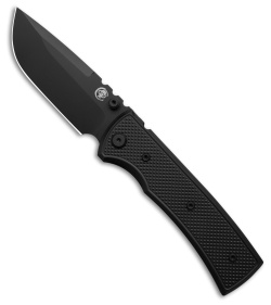 Chaves Redencion 229 Blue Label DP Knife Black Knurled Al/Black Ti (3.6" PVD)
