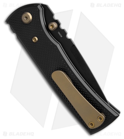 Chaves Redencion 229 Blue Label DP Knife Black Knurled Al/Bronze Ti (3.6" PVD)