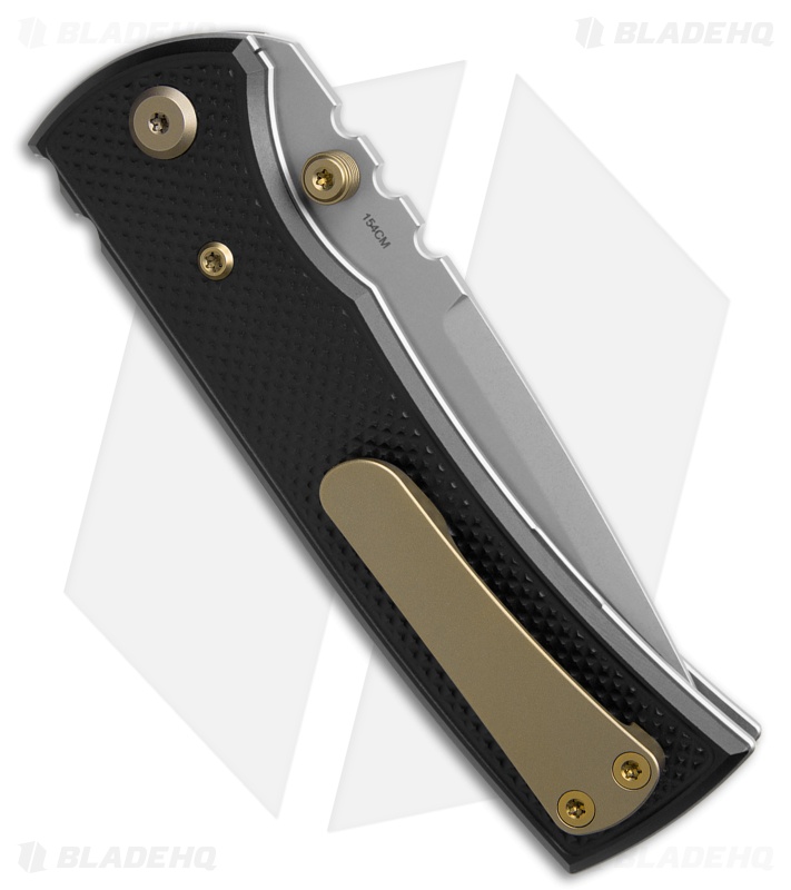 Chaves Redencion 229 Blue Label Tanto Knife Black Knurled Al/Bronze Ti (3.6" SW)