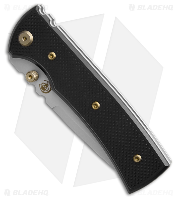 Chaves Redencion 229 Blue Label Tanto Knife Black Knurled Al/Bronze Ti (3.6" SW)