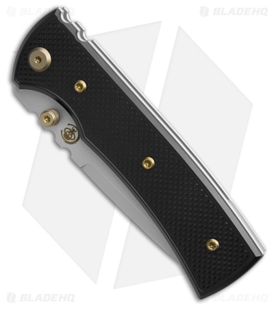 Chaves Redencion 229 Blue Label Tanto Knife Black Knurled Al/Bronze Ti (3.6" SW)