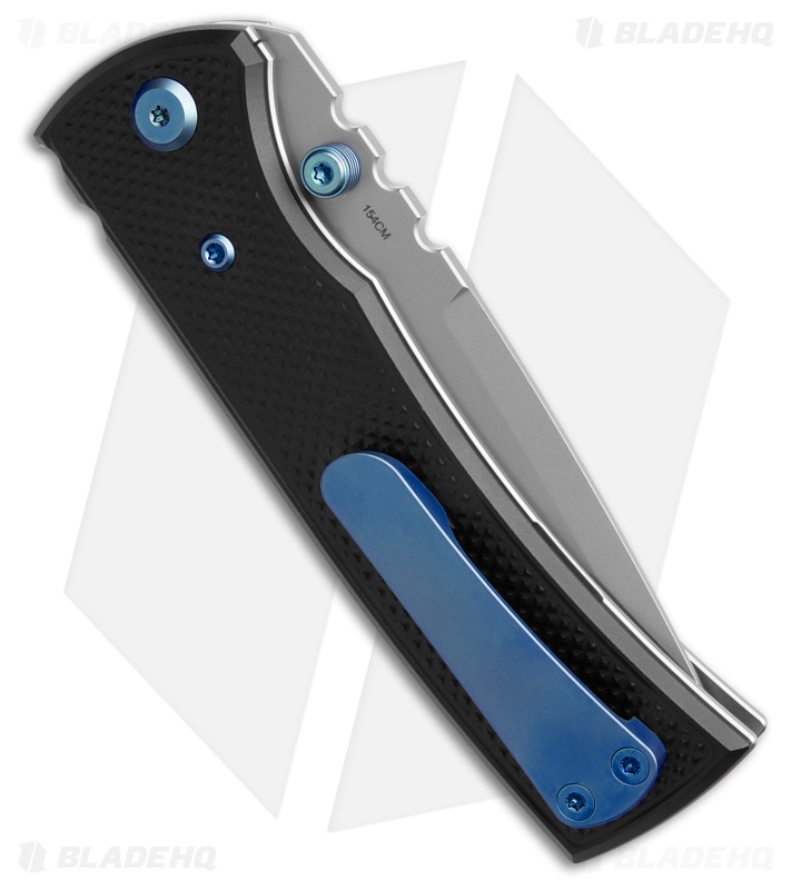 Chaves Redencion 229 Blue Label Tanto Knife Knurled Al/Blue Ti (3.6" SW)